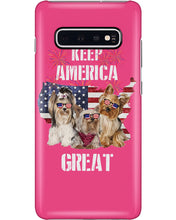 Load image into Gallery viewer, Keep America Great Yorkshire Terrier Gift For Dog Lovers Phone case
