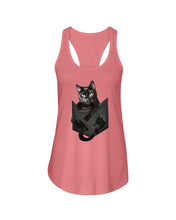 Load image into Gallery viewer, Cat In Your Front Pocket Perfect Gift For Friends Who Loves Cat Ladies Flowy Tank
