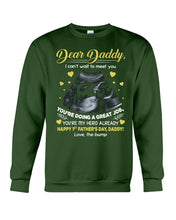 Load image into Gallery viewer, Gift From Bump To Daddy You're My Hero Already Happy Father's Day Sweatshirt
