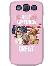 Load image into Gallery viewer, Keep America Great Yorkshire Terrier Gift For Dog Lovers Phone case
