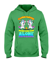 Load image into Gallery viewer, Camping Partners Because Going Crazy Alone Is Just Not As Much Fun Hoodie
