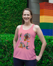 Load image into Gallery viewer, Love Trucker Simple Unique Custom Design For Personalized Job Gift Ladies Flowy Tank
