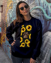 Load image into Gallery viewer, Dog Paw Sunflower  Special Custom Design For Dog Lovers Sweatshirt
