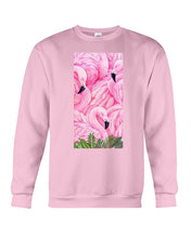 Load image into Gallery viewer, Beautiful Flamingo And Feather Gift For Flamingo Lovers Sweatshirt
