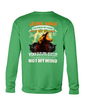 Load image into Gallery viewer, June Man You Know My Name Not My Sotry You See My Smile Trending Sweatshirt
