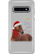 Load image into Gallery viewer, Cute Horse With Santa Hat Lovely Christmas Tree Gift For Horse Lovers Phone case
