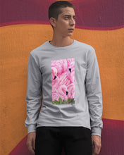 Load image into Gallery viewer, Beautiful Flamingo And Feather Gift For Flamingo Lovers Unisex Long Sleeve
