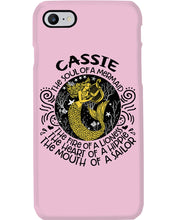 Load image into Gallery viewer, Gift For Cassie Girl The Soul Of A Mermaid Phone case
