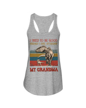 Load image into Gallery viewer, Grandma Gift For Grandson I Tried To Be Good But I Take After Ladies Flowy Tank
