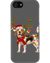 Load image into Gallery viewer, Beagle Gorgeous Reindeer Xmas Lights Gift For Dog Lovers Phone case
