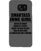 Load image into Gallery viewer, Birthday Gift For Smartass June GirlHeart On Her Sleeve Phone case
