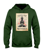 Load image into Gallery viewer, I'm Mostly Peace Love And Light Yoga Gift For Yoga Lovers Hoodie
