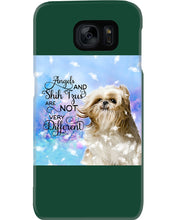 Load image into Gallery viewer, Angels And Shih Tzu Are Not Different Gift For Dog Lovers Phone case
