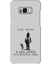 Load image into Gallery viewer, A Girl Her Dog Her Horse It's A Beautiful Thing Phone case
