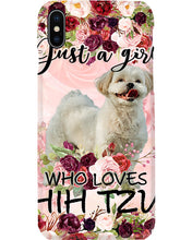 Load image into Gallery viewer, Just A Girl Who Loves Shih Tzu Unique Custom Design For Dog Lovers Phone case

