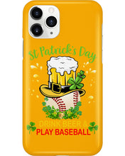 Load image into Gallery viewer, Baseball Drink Beer Day St Patrick's Day Gift For Baseball Lovers Phone case
