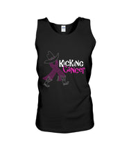 Load image into Gallery viewer, Kicking Cancer Breast Cancer Awareness  Special Custom Design Unisex Tank Top
