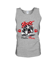 Load image into Gallery viewer, Boston Terrier With White Glasses Love Mom Gift For Dog Lovers Unisex Tank Top
