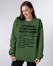 Load image into Gallery viewer, 5 Things You Should Know About My October      Grandpa For Birthday Gift Sweatshirt
