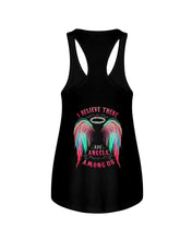 Load image into Gallery viewer, I Believe There Are Angels Among Us Unique Custom Design Ladies Flowy Tank
