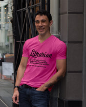Load image into Gallery viewer, Librarian Keeper Of Books Guardian Of Knowledge Custom Design Guys V-Neck
