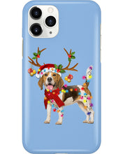 Load image into Gallery viewer, Beagle Gorgeous Reindeer Xmas Lights Gift For Dog Lovers Phone case
