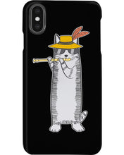 Load image into Gallery viewer, Cat Plays Flute Special Custom Design For Music Lovers Phone case

