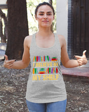 Load image into Gallery viewer, I Believe In My Shelf Trending For Book Lovers Ladies Flowy Tank
