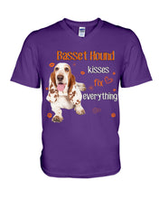 Load image into Gallery viewer, Basset Hound Kisses Fix Everything Gift For Dog Lovers Guys V-Neck
