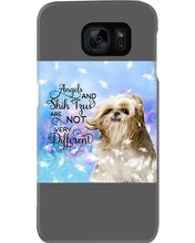 Load image into Gallery viewer, Angels And Shih Tzu Are Not Different Gift For Dog Lovers Phone case
