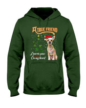 Load image into Gallery viewer, A True Friend Loves Paws On My Heart Gift For Dog Lovers Hoodie
