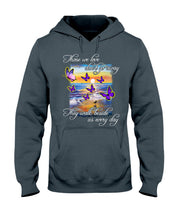 Load image into Gallery viewer, Butterfly Sunset On Beach Those We Love Don't Go Away Gift For Lover Hoodie
