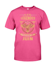 Load image into Gallery viewer, Les Legendes Naissent En Juin Birthday Meaningful Gift Guys Tee
