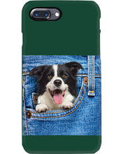 Load image into Gallery viewer, Border Collie In Denim Pocket Gift For Dog Lovers Phone case
