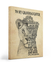 Load image into Gallery viewer, Grandma Gift For Granddaughter If Fate Whispers To You Matte Canvas
