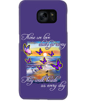 Load image into Gallery viewer, Butterfly Sunset On Beach Those We Love Don't Go Away Gift For Lover Phone case
