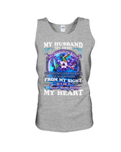 Load image into Gallery viewer, Hummingbird My Husband My Guardian Angel Gift For Angel Husband Unisex Tank Top
