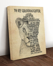 Load image into Gallery viewer, Grandma Gift For Granddaughter If Fate Whispers To You Matte Canvas
