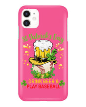Load image into Gallery viewer, Baseball Drink Beer Day St Patrick's Day Gift For Baseball Lovers Phone case
