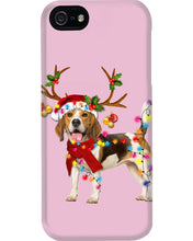 Load image into Gallery viewer, Beagle Gorgeous Reindeer Xmas Lights Gift For Dog Lovers Phone case
