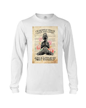 Load image into Gallery viewer, I'm Mostly Peace Love And Light Yoga Gift For Yoga Lovers Unisex Long Sleeve
