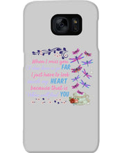 Load image into Gallery viewer, Butterflies When I Miss You I Just Have To Look Inside My Heart Gift For Lover Phone case
