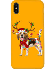 Load image into Gallery viewer, Beagle Gorgeous Reindeer Xmas Lights Gift For Dog Lovers Phone case
