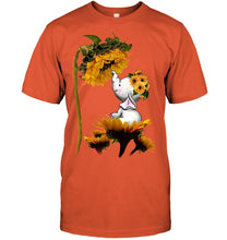 Load image into Gallery viewer, Elephant Sunflower Special Custom Design For Cute Girls Guys Tee
