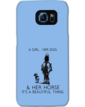 Load image into Gallery viewer, A Girl Her Dog Her Horse It's A Beautiful Thing Phone case
