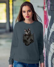 Load image into Gallery viewer, Cat In Your Front Pocket Perfect Gift For Friends Who Loves Cat Sweatshirt
