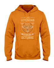 Load image into Gallery viewer, Birthday Meaningful Gift Las Levendas Nacen En Octubre Hoodie
