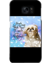 Load image into Gallery viewer, Angels And Shih Tzu Are Not Different Gift For Dog Lovers Phone case
