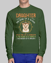 Load image into Gallery viewer, Daughter The Soul Of Witch The Fire Of Lioness Unisex Long Sleeve
