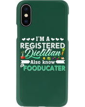 Load image into Gallery viewer, I'm A Registered Dietitian Also Know Fooducater Trending Phone case
